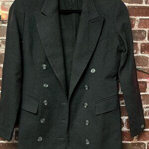 VTG Christian Dior Coordonnés Pinstripe Wool Suit Set - Double Breasted - Size 6